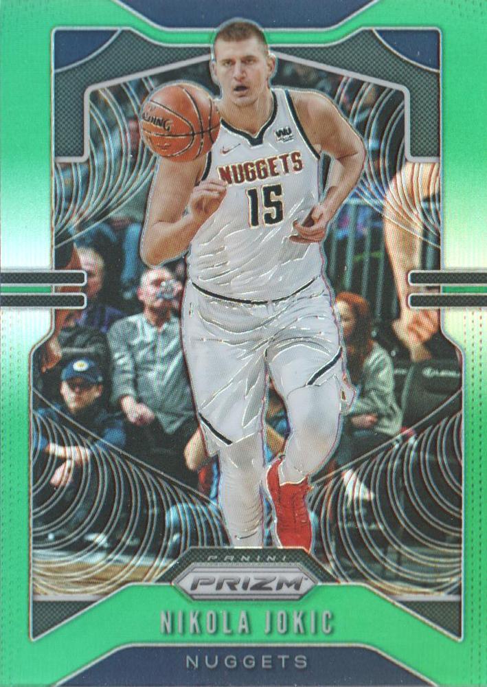 #84 Nikola Jokic - Denver Nuggets - 2019-20 Panini Prizm - Prizms Green Basketball