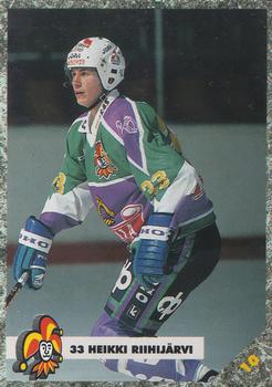 #10 Heikki Riihijärvi - Jokerit Helsinki - 1993-94 Leaf Sisu SM-Liiga (Finnish) Hockey