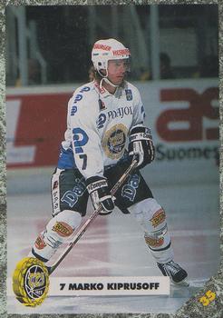 #35 Marko Kiprusoff - TPS Turku - 1993-94 Leaf Sisu SM-Liiga (Finnish) Hockey