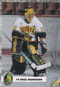 #110 Mika Manninen - Ilves Tampere - 1993-94 Leaf Sisu SM-Liiga (Finnish) Hockey