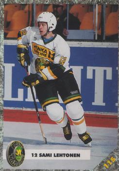 #115 Sami Lehtonen - Ilves Tampere - 1993-94 Leaf Sisu SM-Liiga (Finnish) Hockey