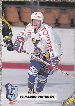 #150b Marko Virtanen - JyP HT - 1993-94 Leaf Sisu SM-Liiga (Finnish) Hockey