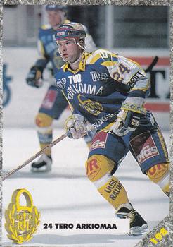 #198 Tero Arkiomaa - Rauman Lukko - 1993-94 Leaf Sisu SM-Liiga (Finnish) Hockey