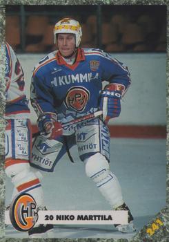 #241 Niko Marttila - HPK Hämeenlinna - 1993-94 Leaf Sisu SM-Liiga (Finnish) Hockey