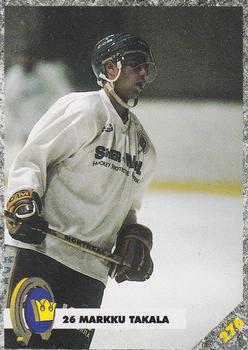 #276 Markku Takala - Kiekko-Espoo - 1993-94 Leaf Sisu SM-Liiga (Finnish) Hockey