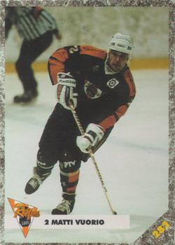 #282 Matti Vuorio - Reipas Lahti - 1993-94 Leaf Sisu SM-Liiga (Finnish) Hockey