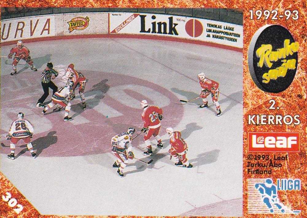 #302 Runkosarja 2. Kierros - Tappara Tampere /rin Ässät - 1993-94 Leaf Sisu SM-Liiga (Finnish) Hockey