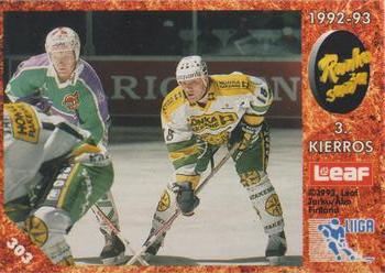 #303 Runkosarja 3. Kierros - Ilves Tampere / Jokerit Helsinki - 1993-94 Leaf Sisu SM-Liiga (Finnish) Hockey