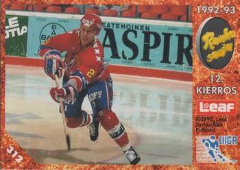 #312 Runkosarja 12. Kierros - HIFK Helsinki - 1993-94 Leaf Sisu SM-Liiga (Finnish) Hockey