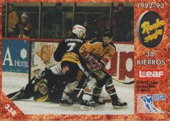 #338 Runkosarja 38. Kierros - KalPa Kuopio / TPS Turku - 1993-94 Leaf Sisu SM-Liiga (Finnish) Hockey