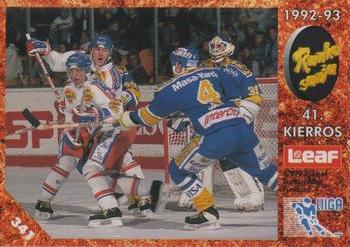 #341 Runkosarja 41. Kierros - Tappara Tampere / Kiekko-Espoo - 1993-94 Leaf Sisu SM-Liiga (Finnish) Hockey