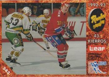 #343 Runkosarja 43. Kierros - Ilves Tampere / HIFK Helsinki - 1993-94 Leaf Sisu SM-Liiga (Finnish) Hockey