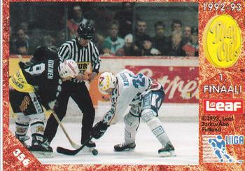 #356 Playoffs 1. Finaali - TPS Turku / HPK Hämeenlinna - 1993-94 Leaf Sisu SM-Liiga (Finnish) Hockey