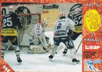 #358 Playoffs 3. Finaali - TPS Turku / HPK Hämeenlinna - 1993-94 Leaf Sisu SM-Liiga (Finnish) Hockey