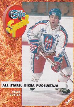 #368 Timo Jutila - Tappara Tampere - 1993-94 Leaf Sisu SM-Liiga (Finnish) Hockey