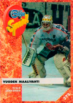 #375 Timo Lehkonen - HPK Hämeenlinna - 1993-94 Leaf Sisu SM-Liiga (Finnish) Hockey