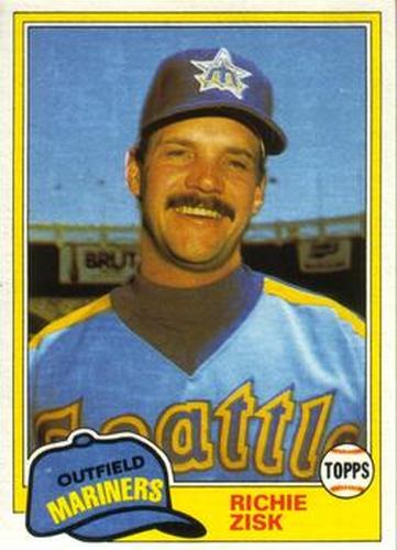 #857 Richie Zisk - Seattle Mariners - 1981 Topps Baseball