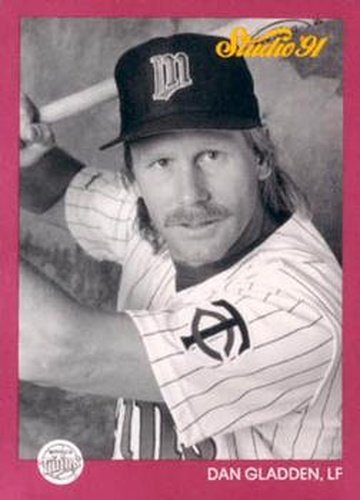 #85 Dan Gladden - Minnesota Twins - 1991 Studio Baseball
