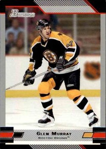 #85 Glen Murray - Boston Bruins - 2003-04 Bowman Draft Picks and Prospects Hockey