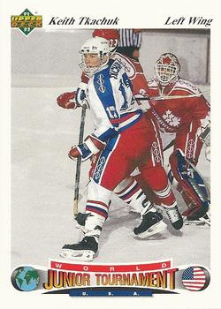 #85 Keith Tkachuk - USA - 1991-92 Upper Deck Czech World Juniors Hockey