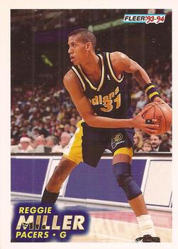 #85 Reggie Miller - Indiana Pacers - 1993-94 Fleer Basketball