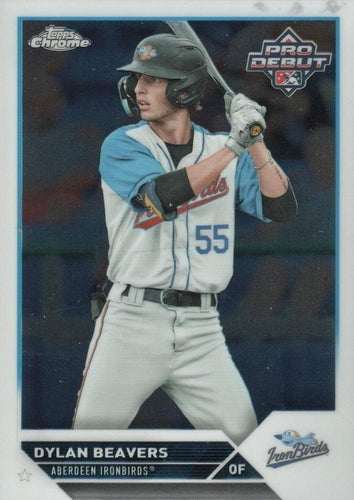 #PDC-85 Dylan Beavers - Aberdeen IronBirds - 2023 Topps Pro Debut - Chrome Baseball