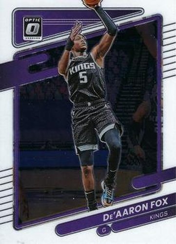 #85 De'Aaron Fox - Sacramento Kings - 2021-22 Donruss Optic Basketball