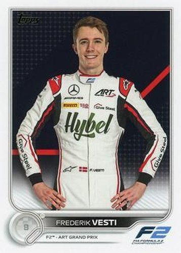 #85 Frederik Vesti - Art Grand Prix - 2022 Topps Formula 1 Racing