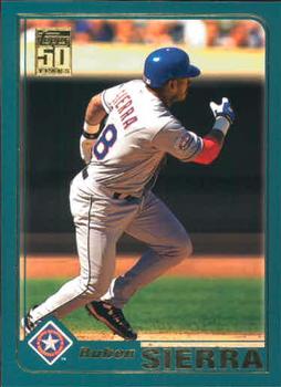 #T85 Ruben Sierra - Texas Rangers - 2001 Topps Traded & Rookies Baseball