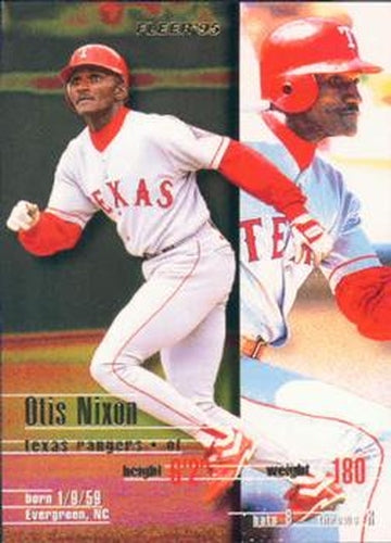 #U-85 Otis Nixon - Texas Rangers - 1995 Fleer Update Baseball