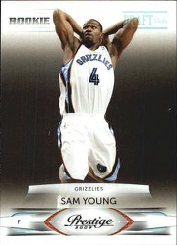 #235 Sam Young - Memphis Grizzlies - 2009-10 Panini Prestige - Draft Picks Light Blue Basketball