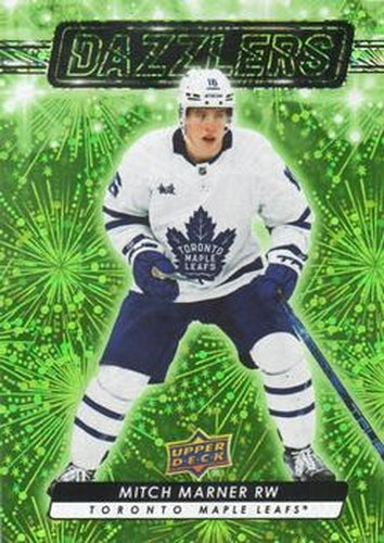#DZ-85 Mitch Marner - Toronto Maple Leafs - 2023-24 Upper Deck - Dazzlers Green Hockey