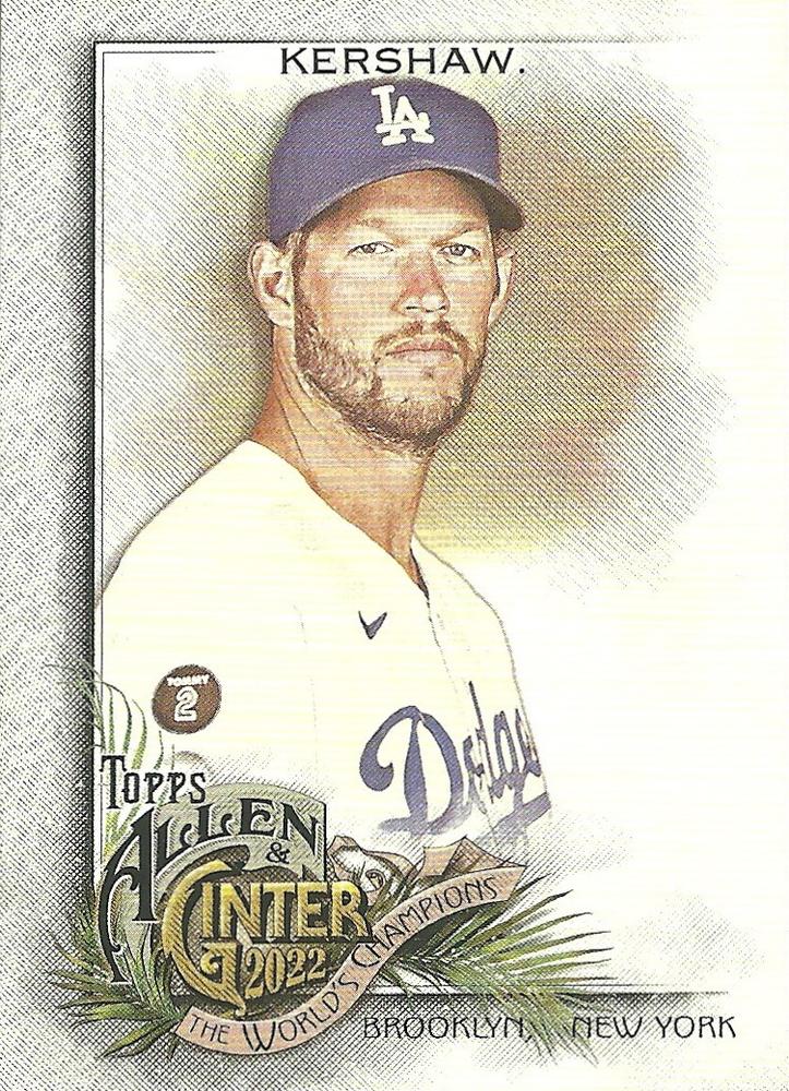 #85 Clayton Kershaw - Los Angeles Dodgers - 2022 Topps Allen & Ginter Baseball