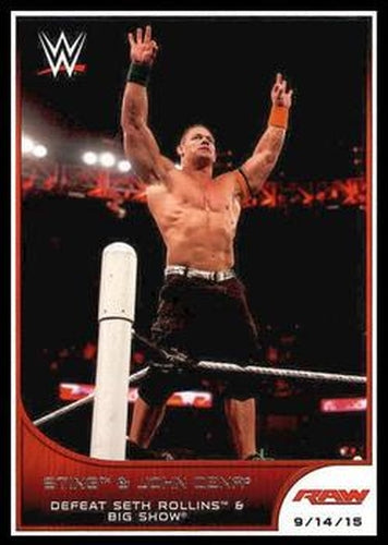 #85 Sting / John Cena - 2016 Topps WWE Road to Wrestlemania Wrestling