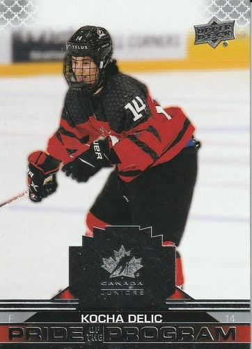 #85 Kocha Delic - Canada - 2022-23 Upper Deck Team Canada Juniors Hockey
