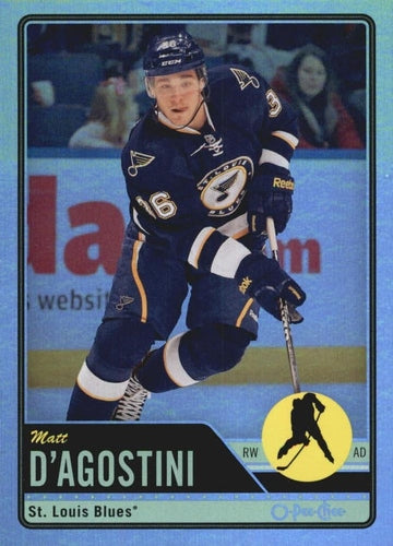 #85 Matt D'Agostini - St. Louis Blues - 2012-13 O-Pee-Chee - Rainbow Hockey