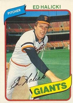 #115 Ed Halicki - San Francisco Giants - 1980 O-Pee-Chee Baseball