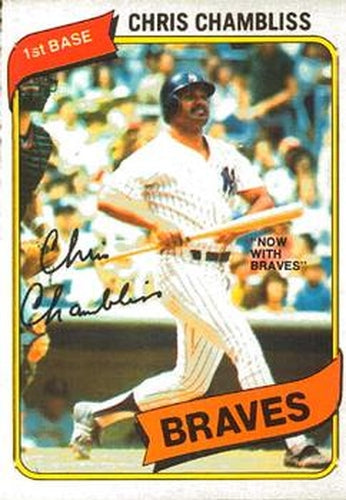 #328 Chris Chambliss - Atlanta Braves - 1980 O-Pee-Chee Baseball