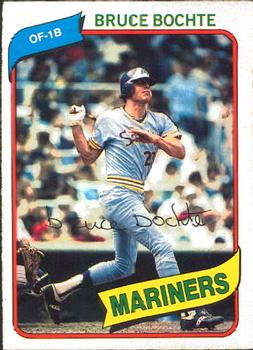 #80 Bruce Bochte - Seattle Mariners - 1980 O-Pee-Chee Baseball