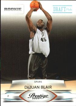#236 DeJuan Blair - San Antonio Spurs - 2009-10 Panini Prestige - Draft Picks Light Blue Basketball