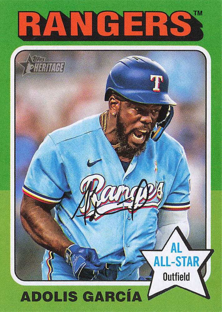 #86 Adolis García - Texas Rangers - 2024 Topps Heritage Baseball