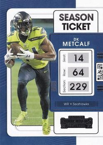 #86 DK Metcalf - Seattle Seahawks - 2021 Panini Contenders Football