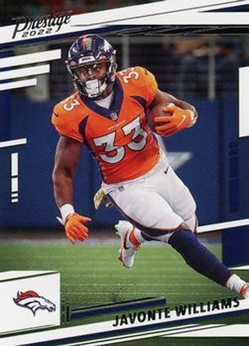 #86 Javonte Williams - Denver Broncos - 2022 Panini Prestige Football