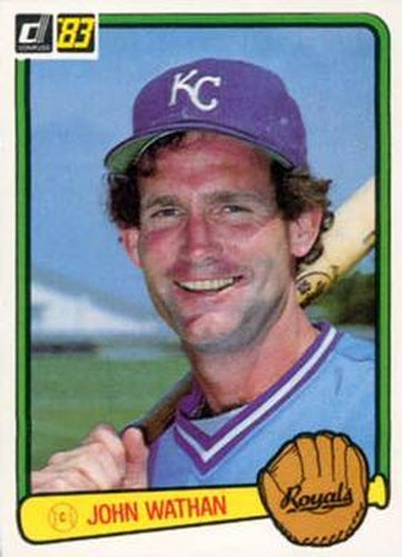 #86 John Wathan - Kansas City Royals - 1983 Donruss Baseball