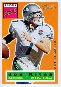 #86 Jon Kitna - Cincinnati Bengals - 2001 Topps Heritage Football