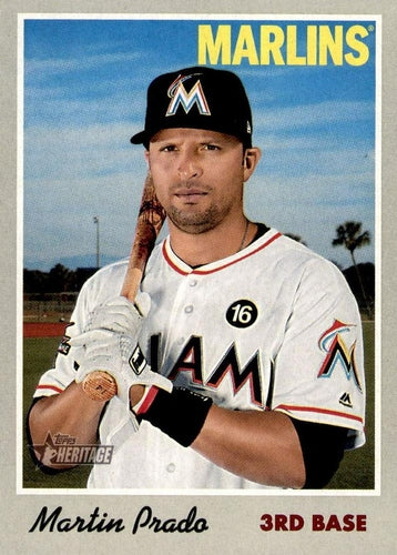 #86 Martin Prado - Miami Marlins - 2019 Topps Heritage Baseball