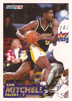 #86 Sam Mitchell - Indiana Pacers - 1993-94 Fleer Basketball