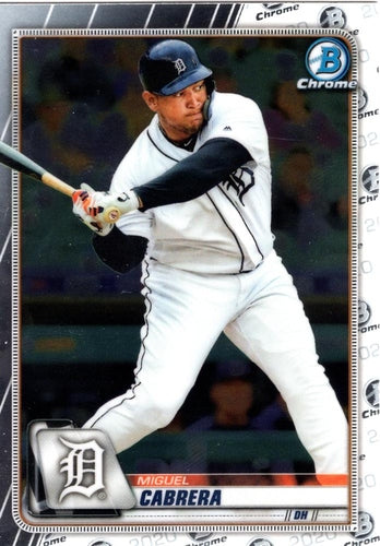 #86 Miguel Cabrera - Detroit Tigers - 2020 Bowman Chrome Baseball