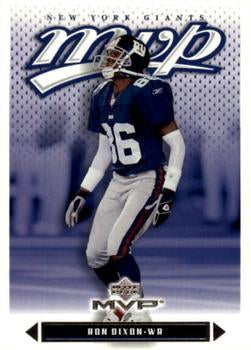 #86 Ron Dixon - New York Giants - 2003 Upper Deck MVP Football