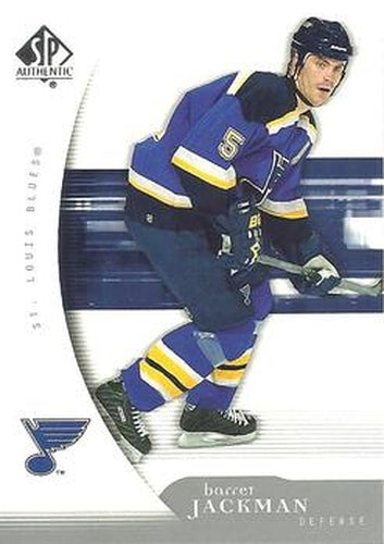 #86 Barret Jackman - St. Louis Blues - 2005-06 SP Authentic Hockey